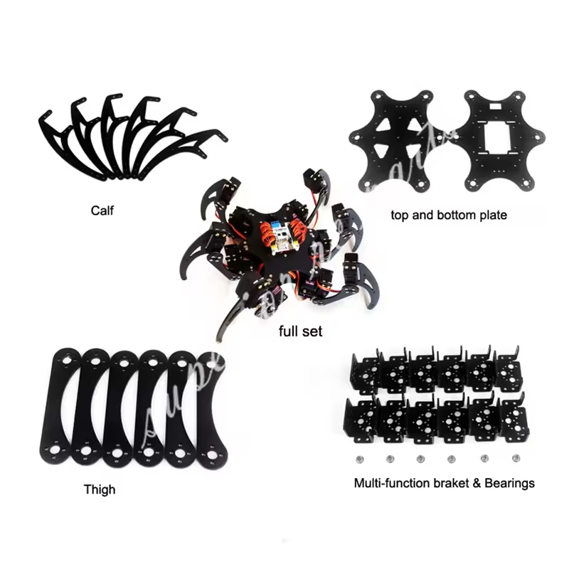 Arduino Robot - 18 DOF الألومنيوم Hexapod العنكبوت قوس