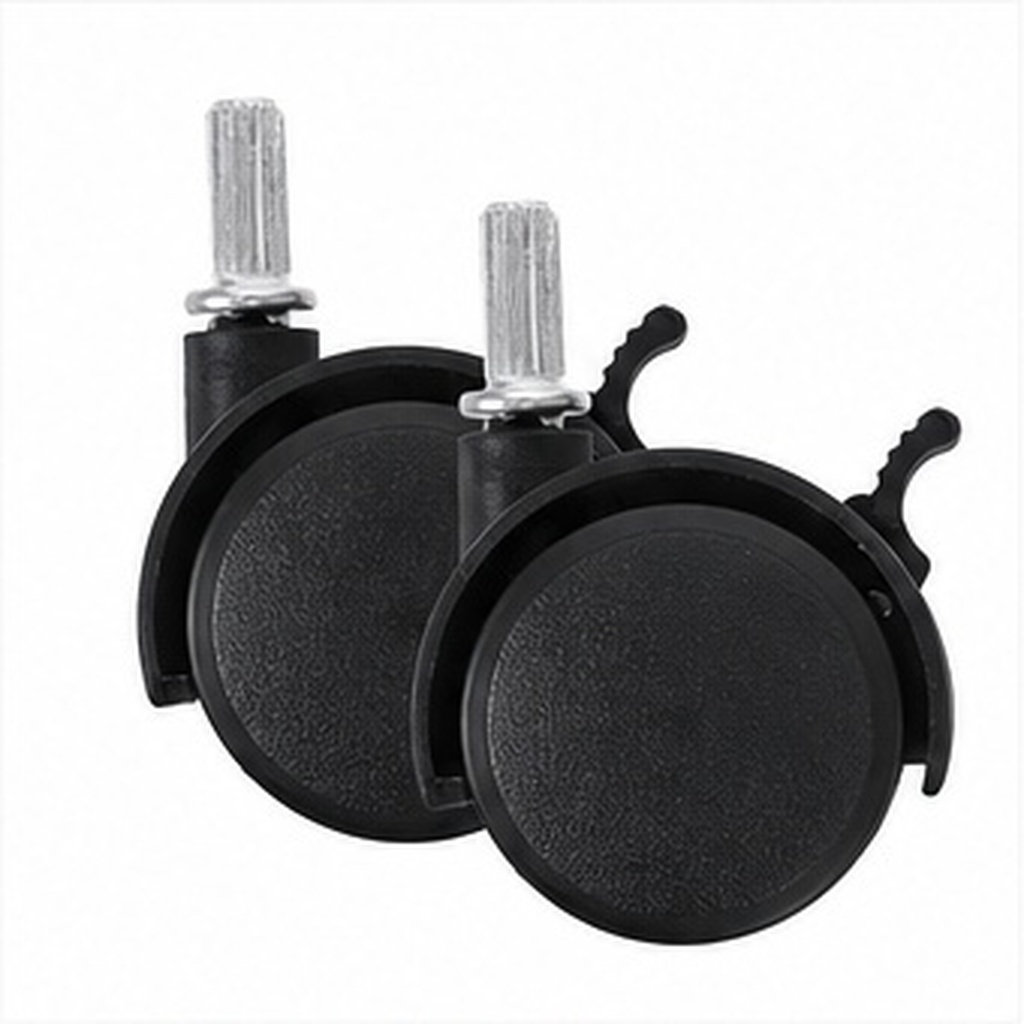 Caster Wheel - قطعتان من عجلات دوارة مثبتة على
