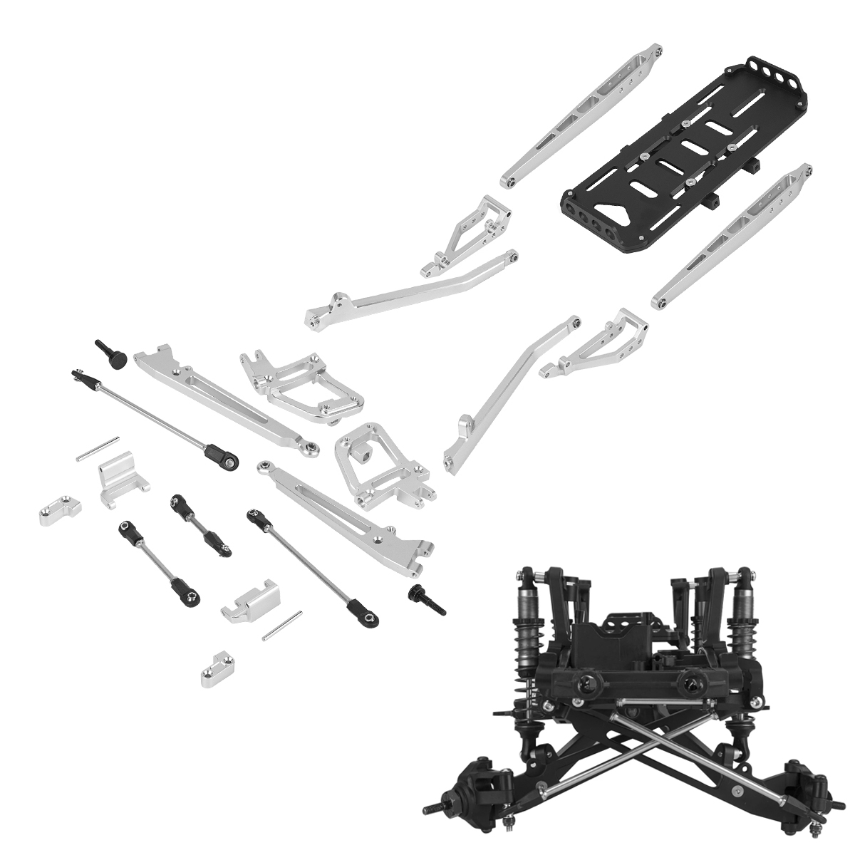 Servo Kit - مجموعة تعليق محور أمامي من الألومنيوم