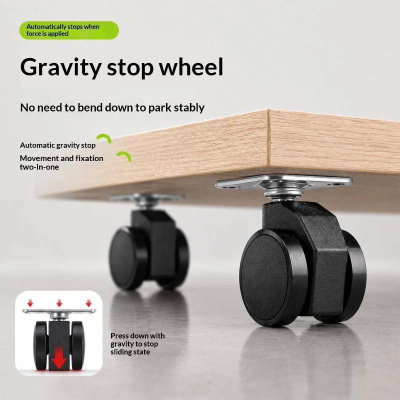 Caster Wheel - عجلات دوارة ذاتية القفل تعمل بالجاذبية،