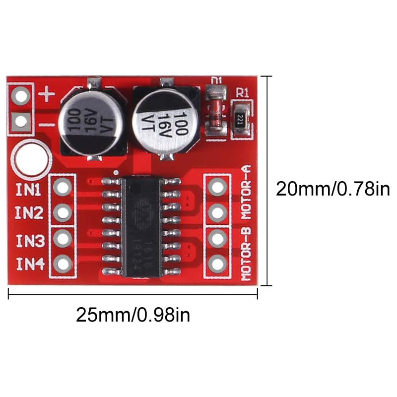4/10 قطعة MX1508 موتور تيار مب - مراجعة Motor Driver L298N وسعره