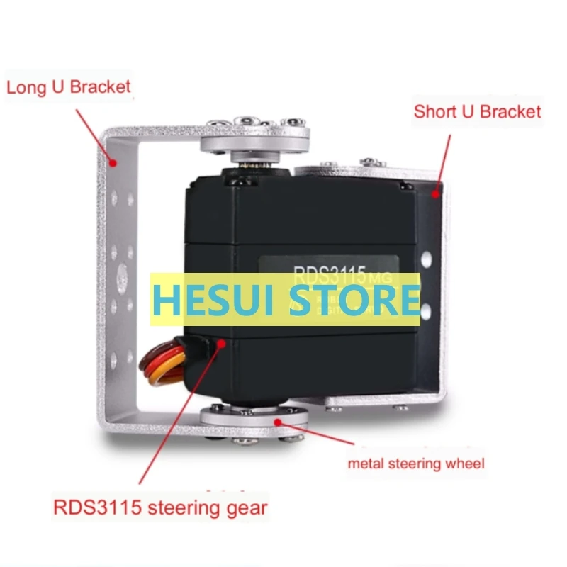 RDS3115 15 كجم ميتال جير أجهزة - مراجعة Servo Pan Tilt وسعره