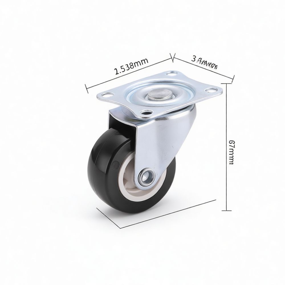 عجلات دوارة صامتة شديدة التحمل - مراجعة Caster Wheel وسعره