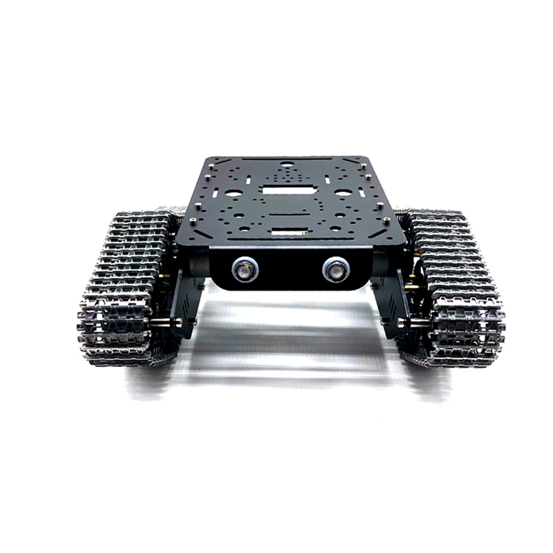 هيكل دبابة معدني بدفع ثنائي مع - مراجعة Tracked Robot Chassis وسعره