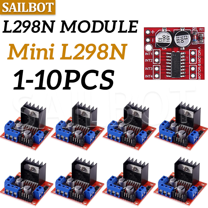 1/5/10 قطعة L298N موتور تيار م - مراجعة Motor Driver L298N وسعره