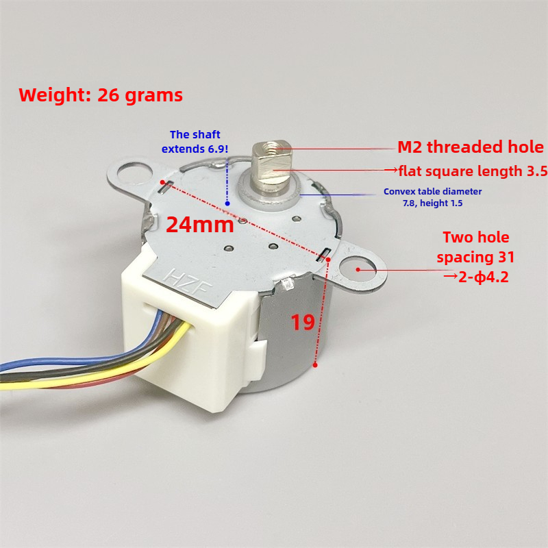 24BYJ48 تيار مستمر 5 فولت محرك - مراجعة Dc Motor وسعره