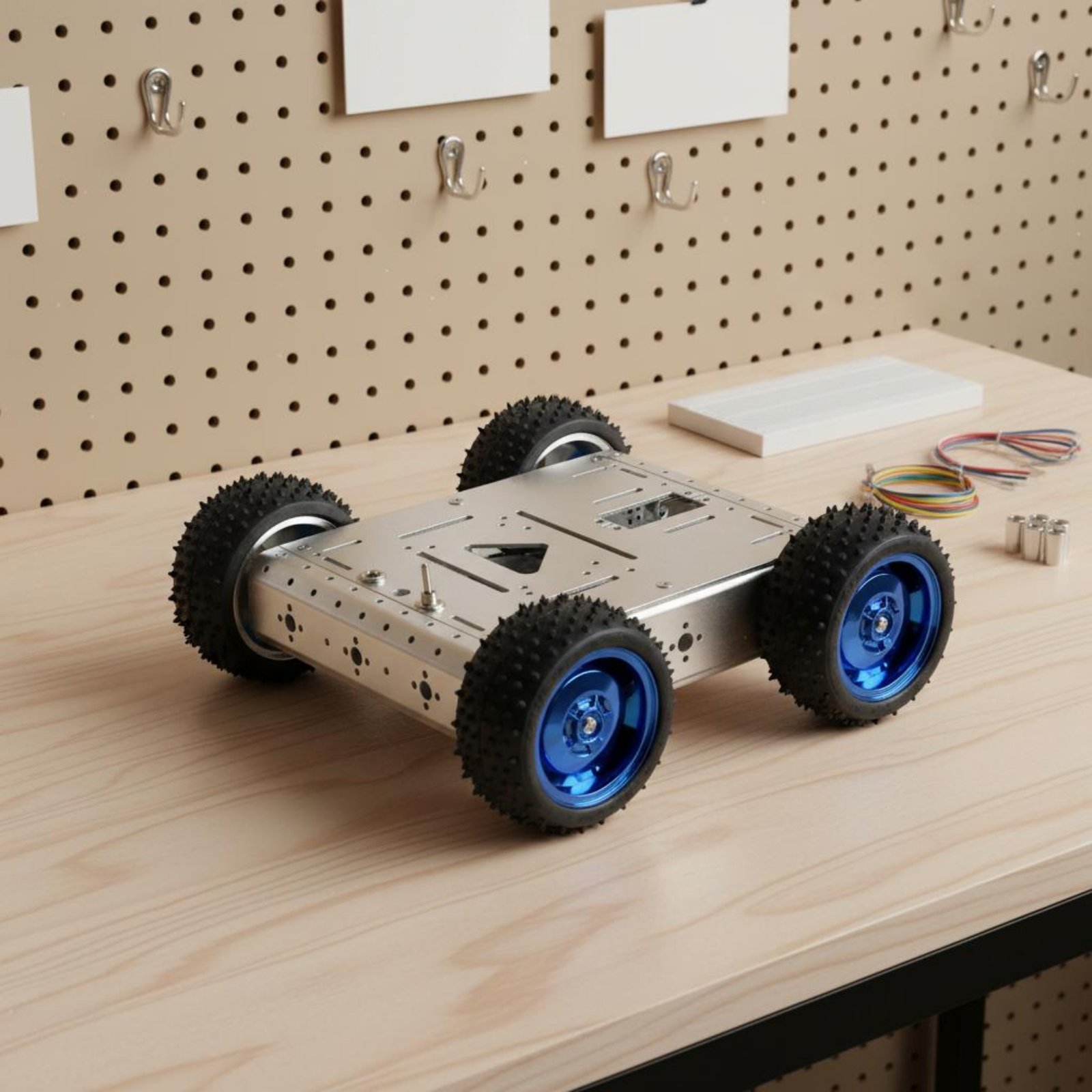 هيكل سيارة ذكية رباعية الدفع ب - مراجعة Robot Chassis وسعره