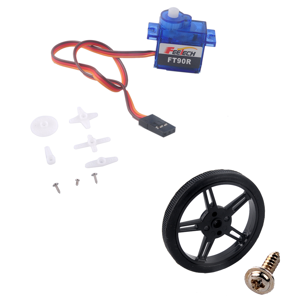 100 قطعة Feetech FT90R-C002 3  - مراجعة Microbit Robot وسعره