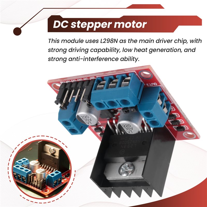 وحدة AED7-L298N، لوحة تحكم بمح - مراجعة L298N Module وسعره