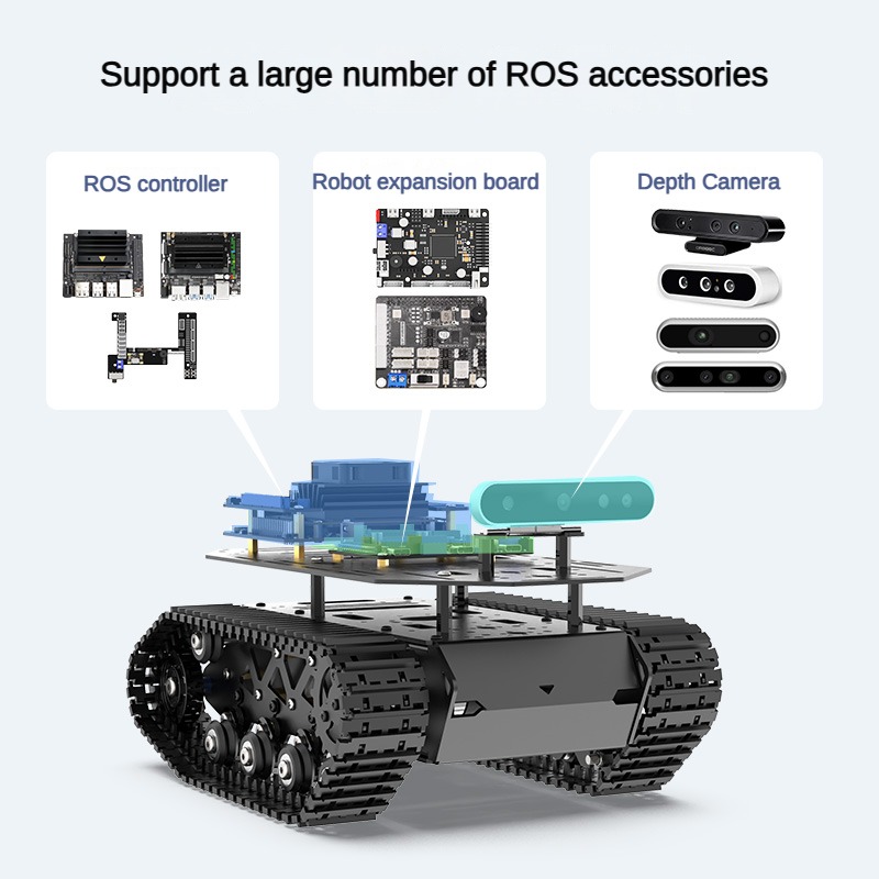 شاسيه دبابة RC بقدرة تحميل 10  - مراجعة Tracked Robot Chassis وسعره
